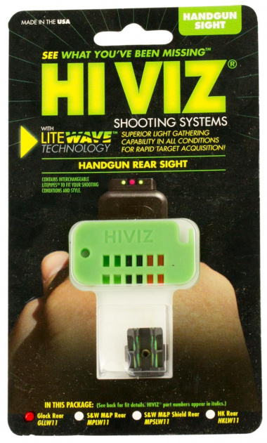 HI-VIZ LiteWave Rear Sight for Glock 42 & 43