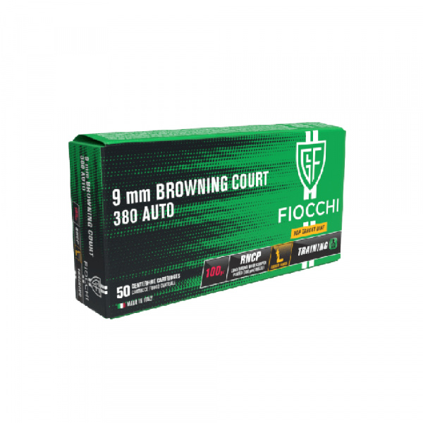 CARTRIDGE FIOCCHI .380AUTO LL RNCP 100gr
