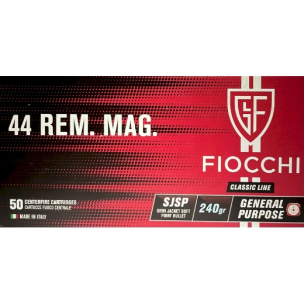 CARTRIDGE FIOCCHI .44REM Magnum SJSP 240gr