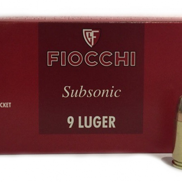 PADRUN FIOCCHI 9x19 SUBSONIC FMJ 158gr