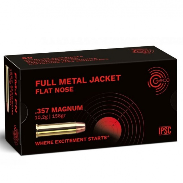 CARTRIDGE Geco .357 Magnum FMJ FN 158gr