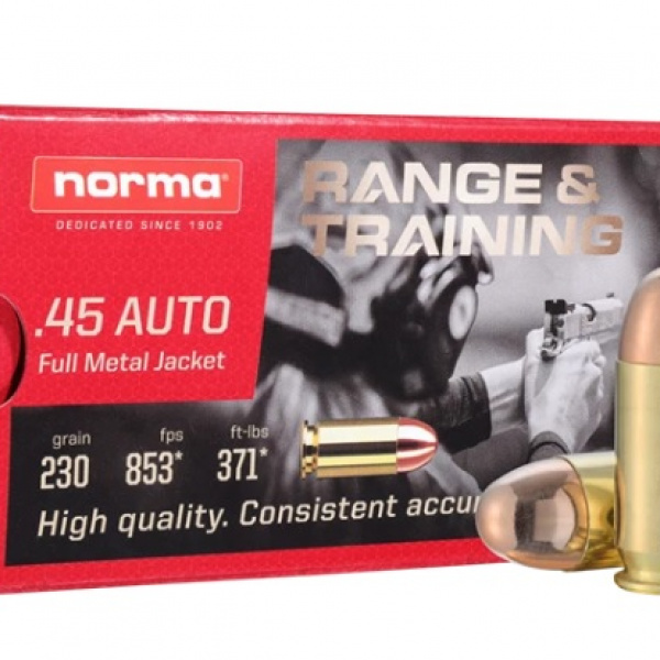 ПАТРОНЫ NORMA .45ACP FMJ 230gr