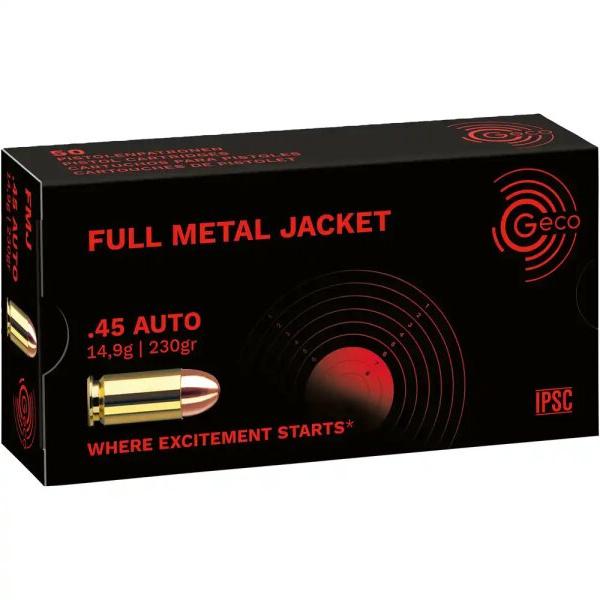 CARTRIDGE Geco 45ACP FMJ 230gr