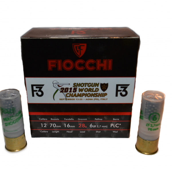 SHOTSHELL FIOCCHI F3 12/70/16 - 6, 28g, IPSC