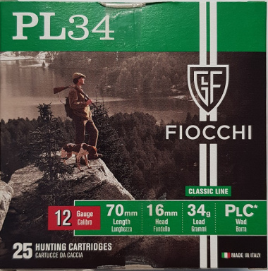 SHOTSHELL FIOCCHI PL34 12/70/16 5 , 34g,