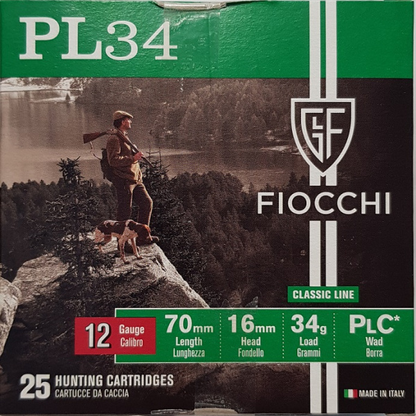 SHOTSHELL FIOCCHI PL34 12/70/16 5 , 34g,