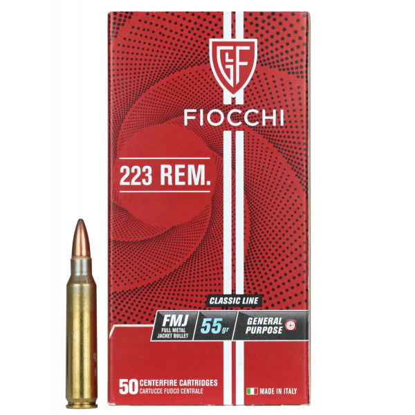 CARTRIDGE FIOCCHI .223REM FMJ 55gr