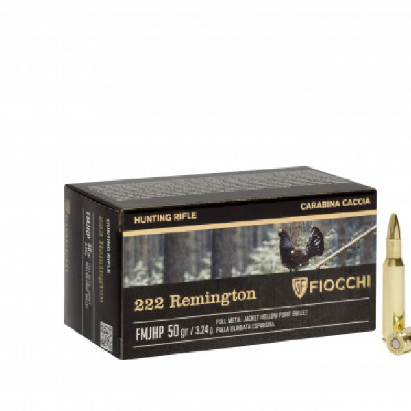 ПАТРОНЫ FIOCCHI .222REM FMJHP 50gr