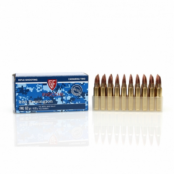 CARTRIDGE FIOCCHI .223REM FMJ 62gr