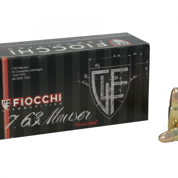 ПАТРОНЫ FIOCCHI 7.63 Mauser 88gr