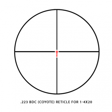 Rapid AR 1-4x20 SHR-223 Riflescope