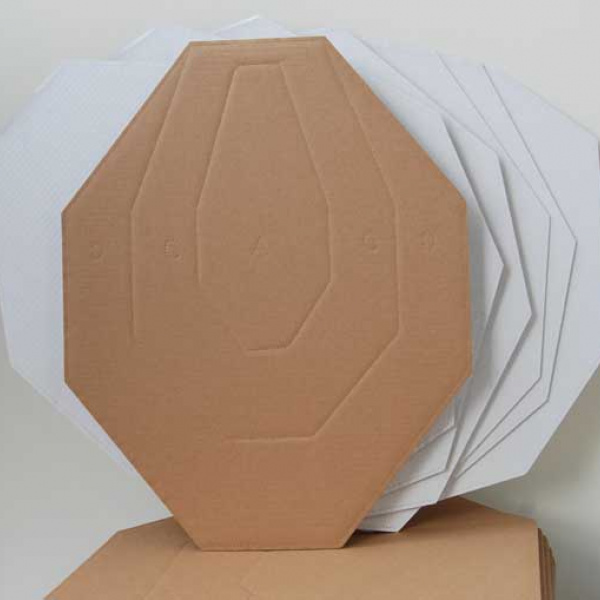 IPSC TARGETS Classic White / TAN