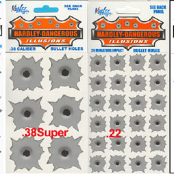 BULLET-HOLE STICKERS