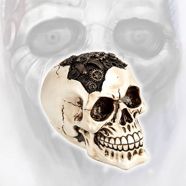Декоративный Череп Cyborg Skull II