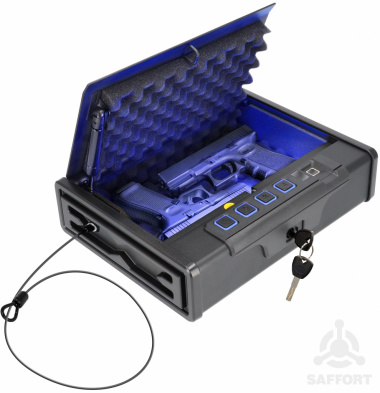 Biometric Portable Pistol Safe 