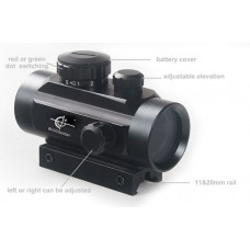 1X40 Red Green Dot Scope Sight 11mm/20mm picatinny/Weaver Rail Mount for Rifle